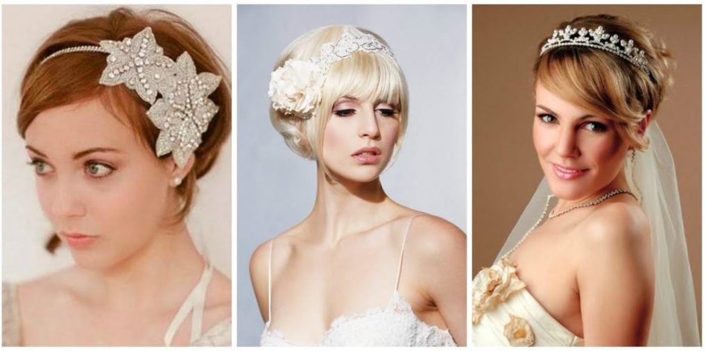 Wedding hairstyles for short hair (55 photos)